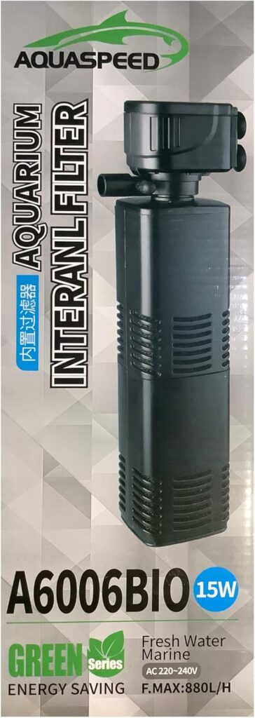 A6006 BIO Internal Aquarium Filter – Advanced 2-Stage Filtration for Freshwater & Marine Tanks