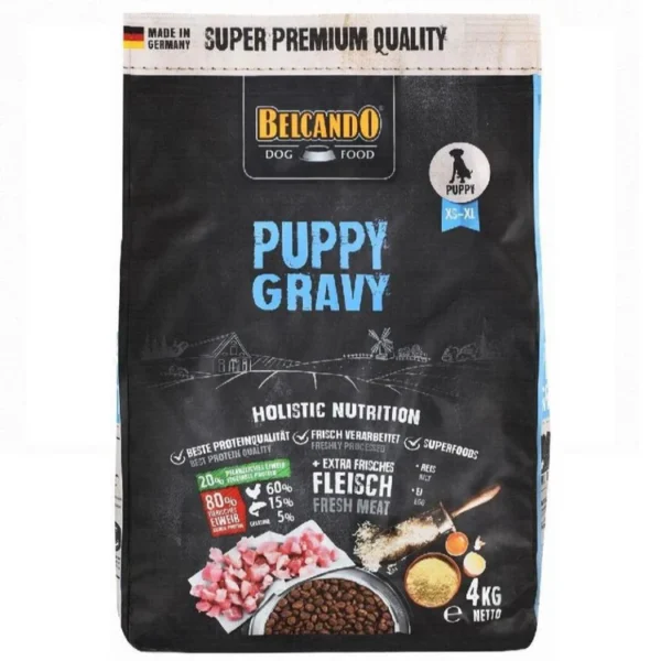 Belcando Puppy Dry Food In Gravy ( XS-XL ) 4 kg 1500 Belcando Puppy Dry Food In Gravy ( XS-XL ) 4 kg 1500