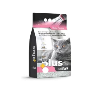 Cat Fun Plus White Bentonite Litter with Active Carbon Scent 5 L