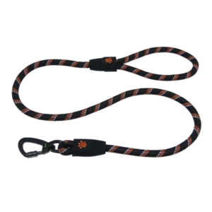 Doco Black and red Reflective Rope Dog Leash 150 in 0.8cm