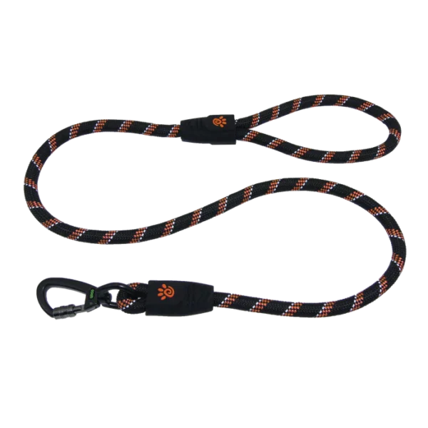 DOCO Black and Orange Reflective Rope Dog Leash 150 in 0.8cm 650 Doco Black and red Reflective Rope Dog Leash 150 in 0.8cm