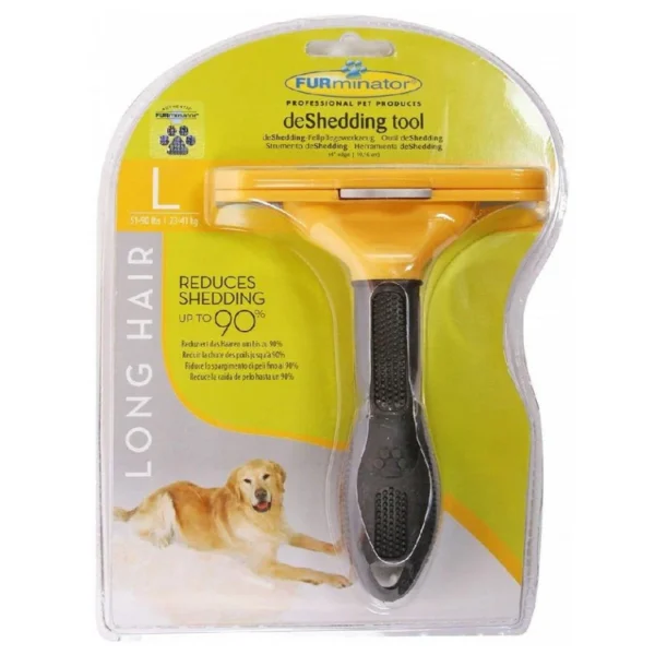 Furminator Large Black And Yellow Deshedding Brush for short Haired Dogs 23 to 41 kg 280 Furminator Large Black And Yellow Deshedding Brush for short Haired Dogs 23 to 41 kg