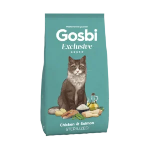 Gosbi Exclusive Dry Food with Chicken and Salmon for Sterilized Cats 1.5 kg