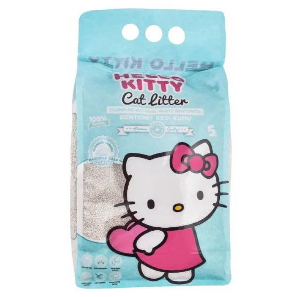 Hello Kitty White Bentonite Clumping Cat Litter Marseille Soap 5 L160 Hello Kitty White Bentonite Clumping Cat Litter Marseille Soap 5 L