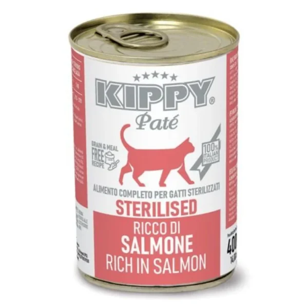 Kippy Wet Food For adult Cat Salmon 400 gr 105 Kippy Wet Food For adult Cat Salmon 400 gr