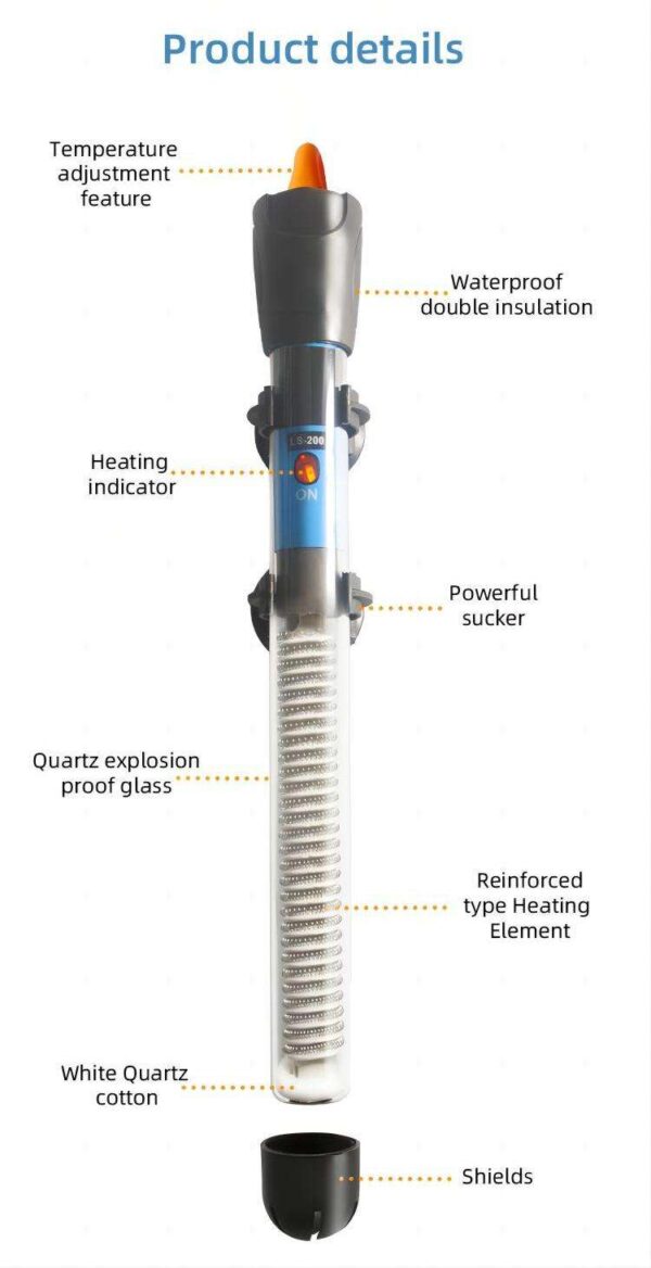 LS SERIES LS-25 200 LE Aquarium Heater – Precision Temperature Control for Aquatic Environments