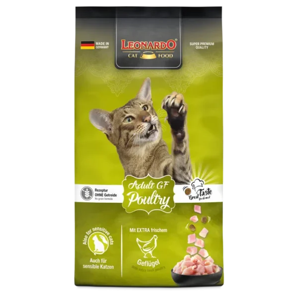 Leonardo Dry Food For Adult Cat GF With Poultry 1.8 kg 1475 Leonardo Dry Food For Adult Cat GF With Poultry