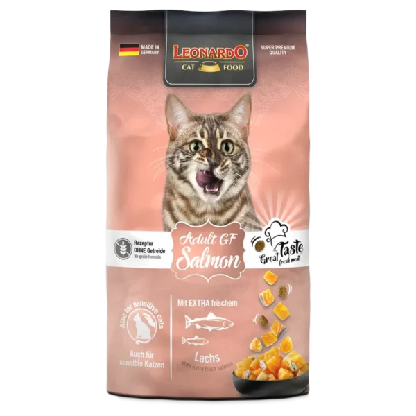 Leonardo Dry Food For Adult Cat GF With Salmon 1.8 Kg 1475 Leonardo Dry Food For Adult Cat GF With Salmon 1.8 Kg