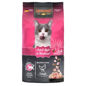 Leonardo Dry Food For Adult Cats Light and Sterilised With Poultry