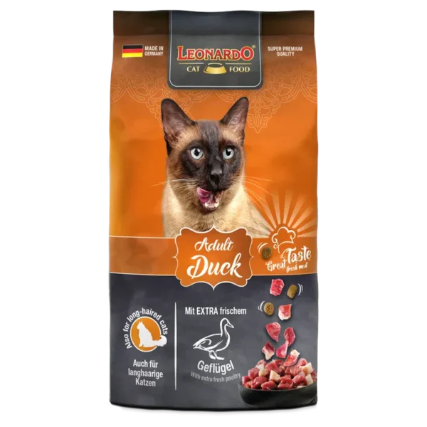 Leonardo Dry Food For Adult Cats With Duck 1.8 Kg 1320 Leonardo Dry Food For Adult Cats With Duck
