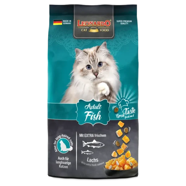 Leonardo Dry Food For Adult Cats With Fish 1.8 kg 1320 Leonardo Dry Food For Adult Cats With Fish