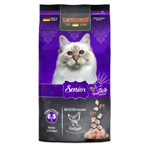 Leonardo Dry Food For Senior Cats With Chicken 1.8 kg 1320 Leonardo Dry Food For Senior Cats With Chicken 1.8 kg