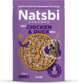 Natsbi Steamed Chicken & Duck Wet Dog Food (200g)