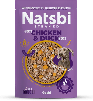 Natsbi Wet Dog Food with Steamed Chicken and Duck 200 gr 180 Natsbi Steamed Chicken & Duck Wet Dog Food (200g)