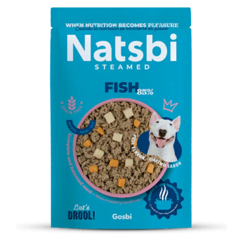 Natsbi Wet Dog Food with Steamed Fish 200 gr 200 Natsbi Steamed Fish Wet Dog Food (200g)