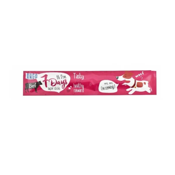 Orgo 7 Days Super Stick Dog Treat with Beef 20 Orgo 7 Days For Cats