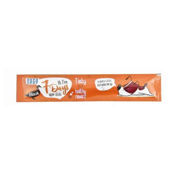 Orgo 7 Days Super Stick Dog Treat with Duck 20 Orgo 7 Days For Cats