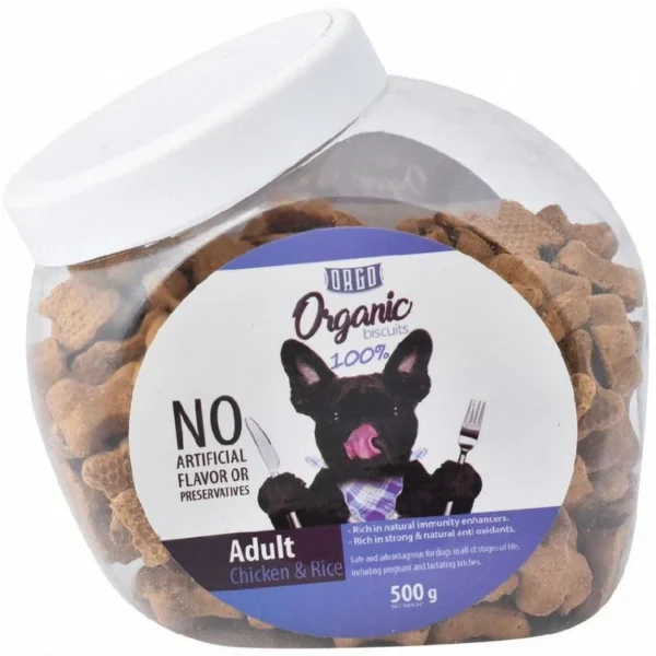 Orgo Biscuits For Adult Dogs With Chicken And Rice 500G .85 Orgo Biscuits For Adult Dogs