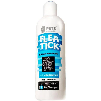 Pets Republic Flea & Tick Shampoo Coconut oil (500 ml) 150 Pets Republic Flea & Tick Shampoo Coconut oil (500 ml)