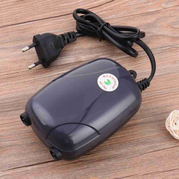 RS-390 250 LE RS-390 Dual Outlet Aquarium Air Pump – Silent Operation, 220V
