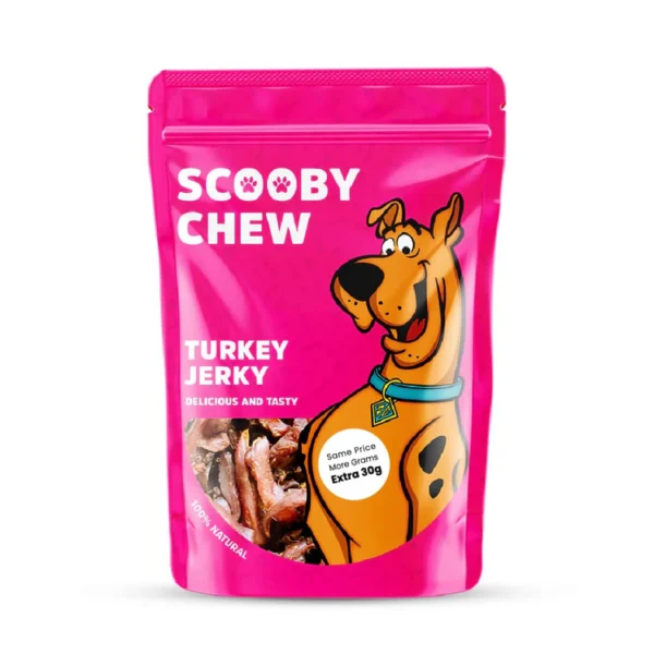 Scooby Chew Turkey Jerky Dog Treats 120 gr 220 Scooby Chew Dog Treats