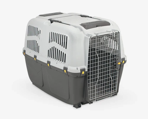 Skudo Black and Gray Pet Carrier Crate XL 7500 Skudo Black and Gray Pet Carrier Crate XL