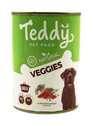 Teddy Natural Wet Dog Food with Vegetables (400g)