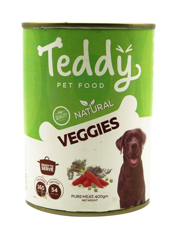 Teddy Natural Wet Dog Food with Vegetables 400 gr 55 Teddy Natural Wet Dog Food with Vegetables (400g)