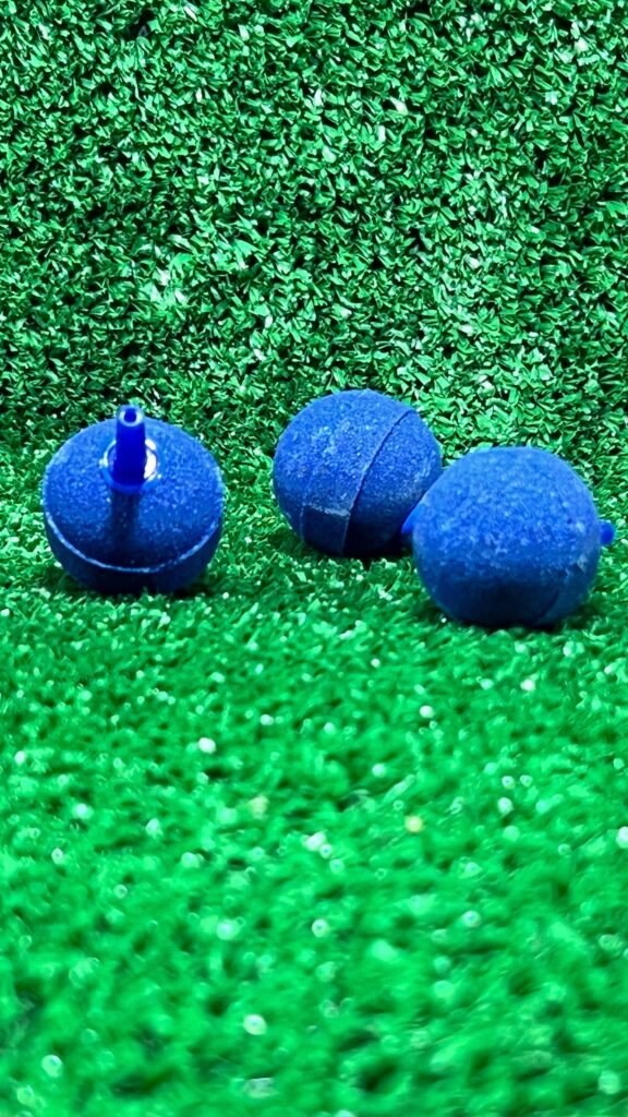 Air bubble maker - High-Performance Aquarium Air Stones – Spherical Shape (Blue)
