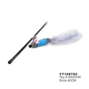 Naomi Funny Cat Stick Fish Mouse