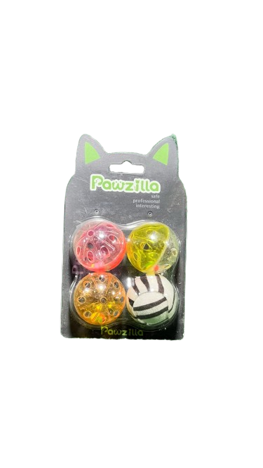 pawzilla 4 balls - Available in 1 or 4 Pieces