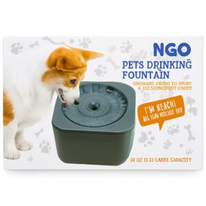 Water Fountain Automatic Dog Water Bowl Dispenser with Adjustable Flow