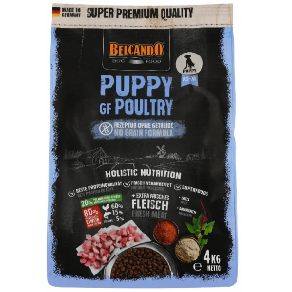 Belcando Dry Food With poultry meat for XS to XL Breed Puppies 4 kg 1935 Belcando Dry Food With poultry meat for XS to XL Breed Puppies 4 kg