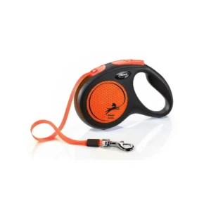 Flexi Neon 5m Retractable Tape Leash for Dogs