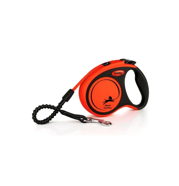 Flexi Neon 5m Retractable Tape Leash for Dogs